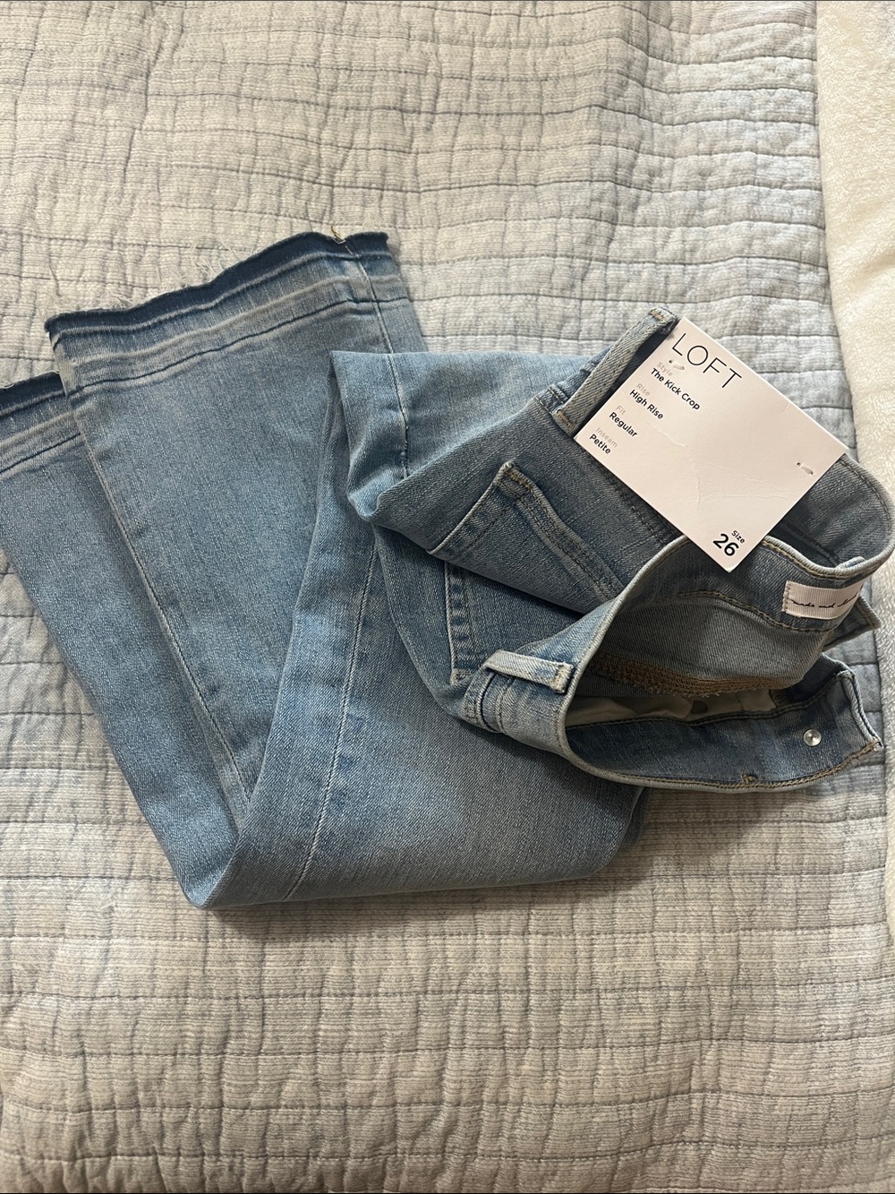 LOFT High-Rise Light Wash Jeans